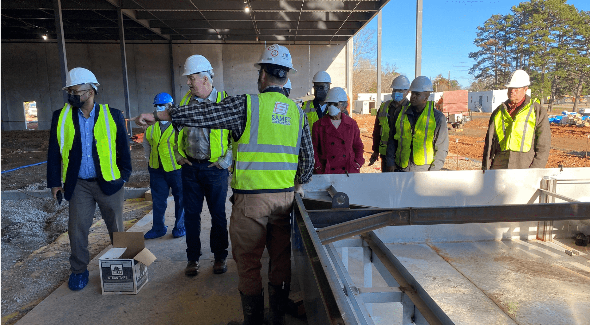 people on construction site