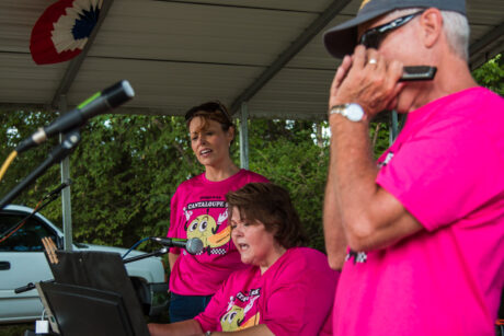 Musicians perform at the Ridgeway Cantaloupe Festival